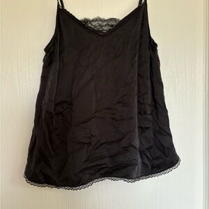 Anthropologie Black Lace Camisole